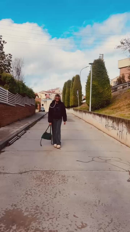 Handmade Green Shoulder Bag